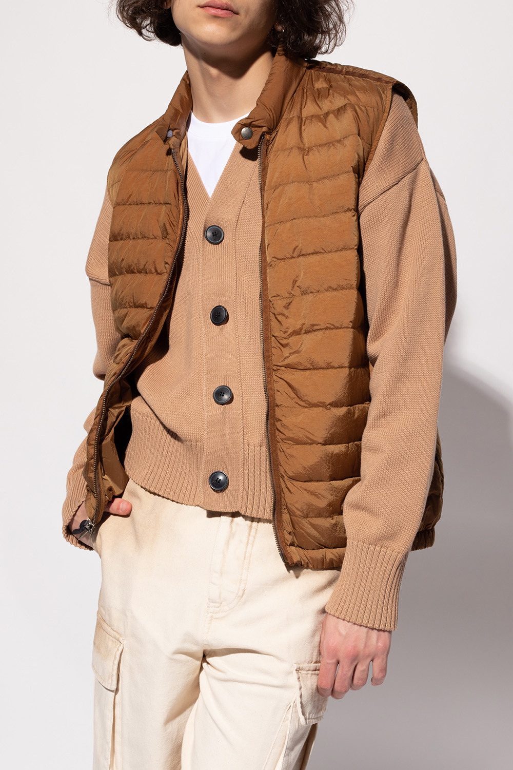 Woolrich Quilted vest with stand-up collar